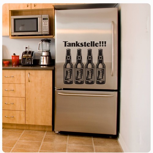 Tankstelle bier kühlschrank - bier,